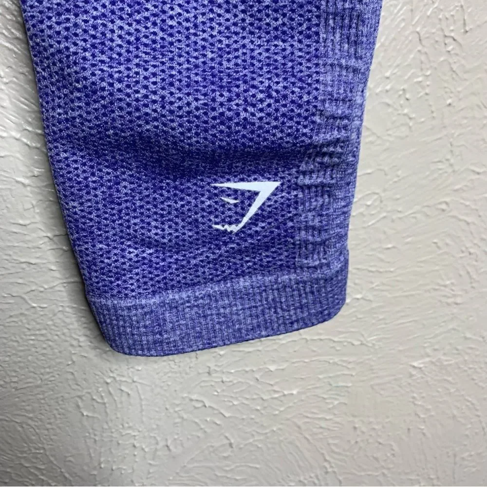 Gymshark‎ seamless ombre high waisted leggings gray blue